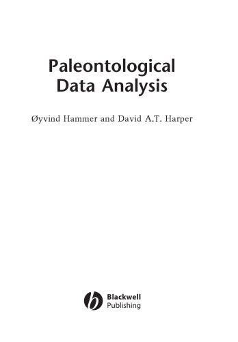 خرید و دانلود نسخه کامل کتاب Paleontological Data Analysis فایل مجازی و دانلودی