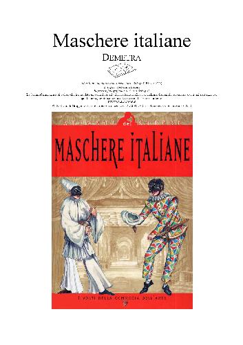 خرید و دانلود نسخه کامل کتاب Maschere Italiane فایل مجازی و دانلودی