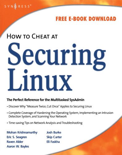 خرید و دانلود نسخه کامل کتاب How to Cheat at Securing Linux فایل مجازی و دانلودی