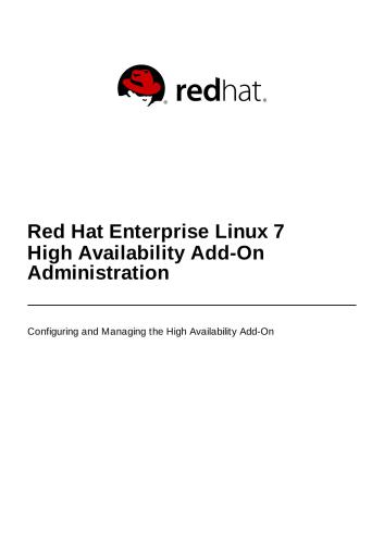 خرید و دانلود نسخه کامل کتاب Red Hat Enterprise Linux 7 High Availability Add-On Administration فایل مجازی و دانلودی