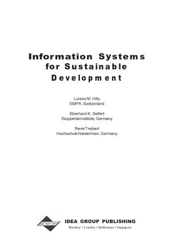 خرید و دانلود نسخه کامل کتاب Information systems for sustainable development فایل مجازی و دانلودی