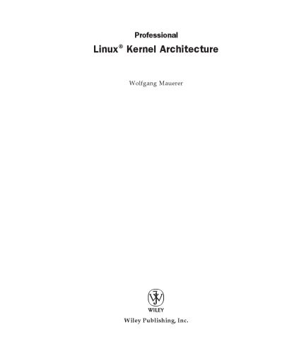 خرید و دانلود نسخه کامل کتاب Professional Linux kernel architecture فایل مجازی و دانلودی