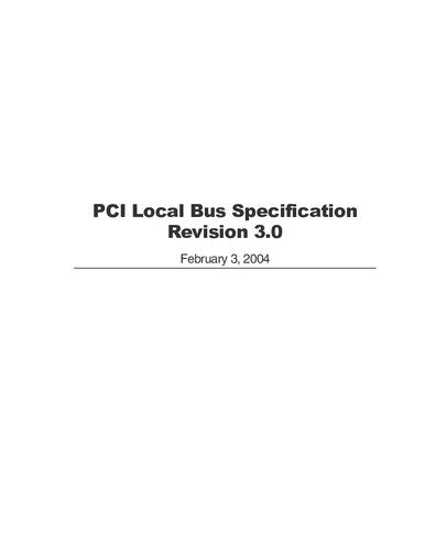 خرید و دانلود نسخه کامل کتاب PCI Local Bus Specification Revision 3.0 فایل مجازی و دانلودی