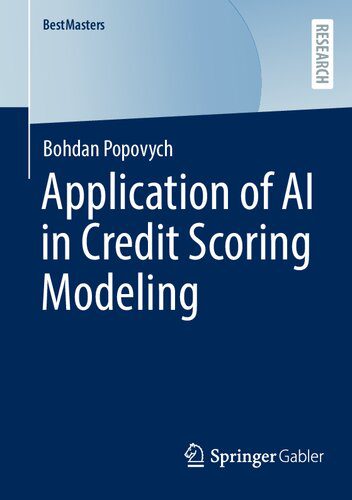 خرید و دانلود نسخه کامل کتاب Application of AI in Credit Scoring Modeling فایل مجازی و دانلودی