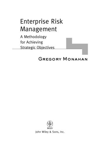 خرید و دانلود نسخه کامل کتاب Enterprise Risk Management: A Methodology for Achieving Strategic Objectives (Wiley and SAS