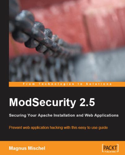 خرید و دانلود نسخه کامل کتاب ModSecurity 2.5 فایل مجازی و دانلودی