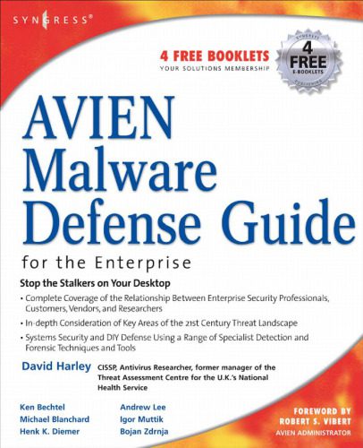خرید و دانلود نسخه کامل کتاب AVIEN Malware Defense Guide for the Enterprise فایل مجازی و دانلودی
