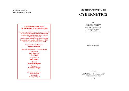 خرید و دانلود نسخه کامل کتاب Introduction to cybernetics فایل مجازی و دانلودی