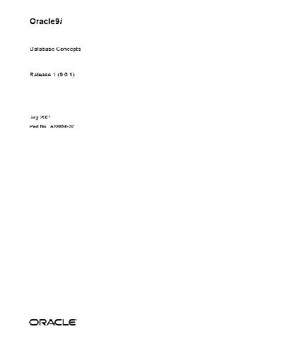 خرید و دانلود نسخه کامل کتاب Oracle9i Database Concepts فایل مجازی و دانلودی