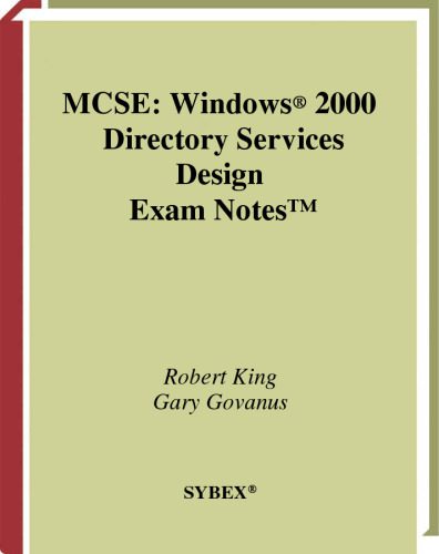خرید و دانلود نسخه کامل کتاب MCSE Windows 2000 Directory Services Design Exam Notes Exam 70-219 فایل مجازی و دانلودی
