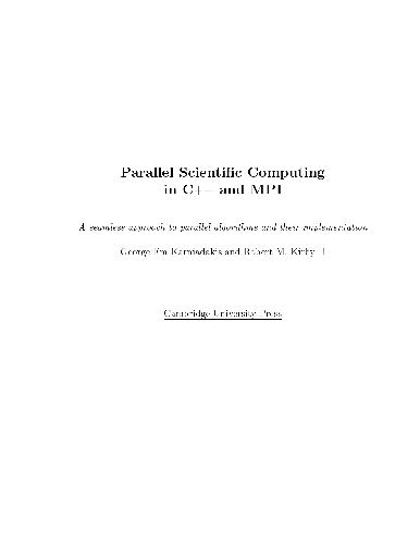 خرید و دانلود نسخه کامل کتاب Parallel Scientific Computing in C++ and MPI فایل مجازی و دانلودی