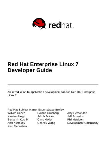 خرید و دانلود نسخه کامل کتاب Red Hat Enterprise Linux 7 Developer Guide فایل مجازی و دانلودی
