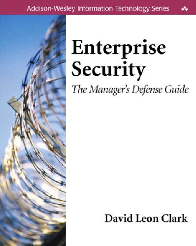 خرید و دانلود نسخه کامل کتاب Enterprise Security: The Manager s Defense Guide فایل مجازی و دانلودی