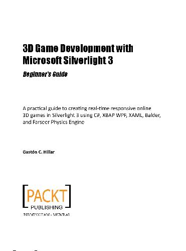 خرید و دانلود نسخه کامل کتاب 3DGame Silverlight3 فایل مجازی و دانلودی
