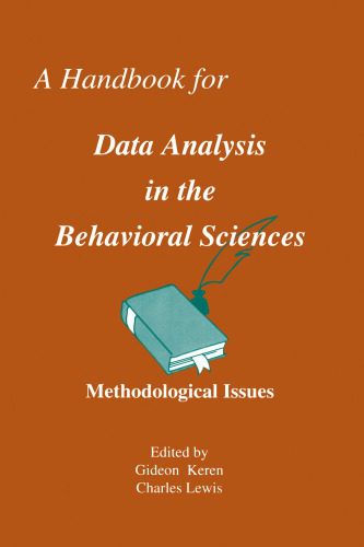 خرید و دانلود نسخه کامل کتاب Handbook for Data Analysis in the Behavioral Sciences. Vol.1: Methodological Issues فایل مج