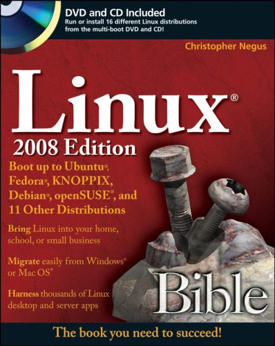 خرید و دانلود نسخه کامل کتاب Linux Bible 2008 (2008)(en)(912s) فایل مجازی و دانلودی