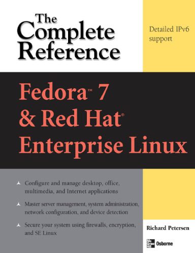خرید و دانلود نسخه کامل کتاب Fedora 7 & Red Hat Enterprise Linux: The Complete Reference فایل مجازی و دانلودی