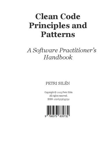 خرید و دانلود نسخه کامل کتاب Clean Code Principles And Patterns : A Software Practitioner s Handbook فایل مجازی و دانلود