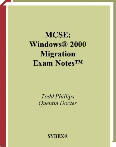 خرید و دانلود نسخه کامل کتاب MCSE: Windows 2000 Migration Exam Notes فایل مجازی و دانلودی