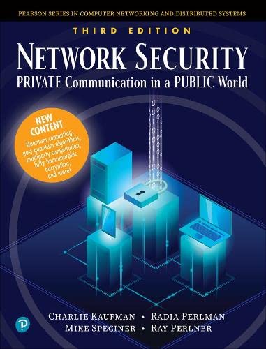 خرید و دانلود نسخه کامل کتاب Network Security: Private Communication in a Public World فایل مجازی و دانلودی