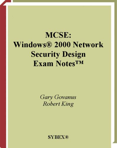 خرید و دانلود نسخه کامل کتاب MCSE: Windows 2000 Network Security Design Exam Notes(tm) فایل مجازی و دانلودی