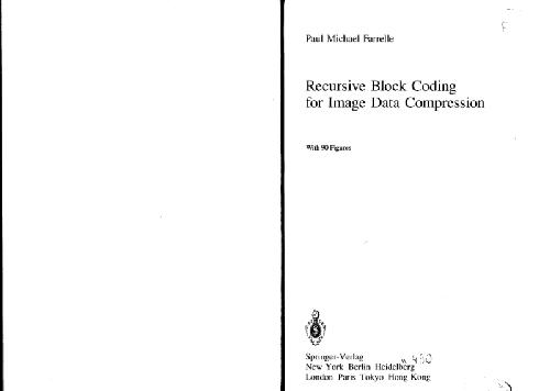 خرید و دانلود نسخه کامل کتاب Recursive block coding for image data compression فایل مجازی و دانلودی