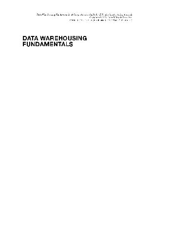 خرید و دانلود نسخه کامل کتاب Data Warehousing Fundamentals فایل مجازی و دانلودی