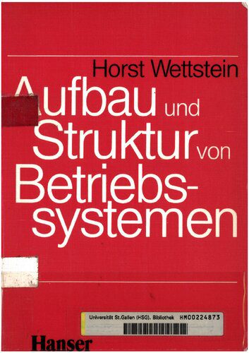 خرید و دانلود نسخه کامل کتاب Aufbau und Struktur von Betriebssystemen فایل مجازی و دانلودی