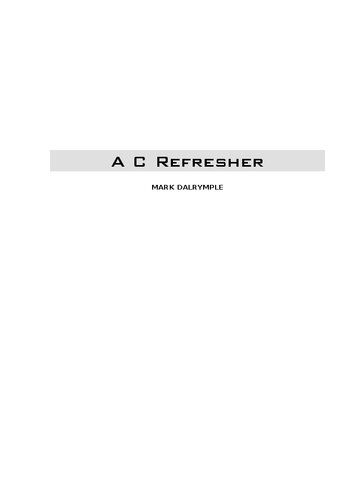 خرید و دانلود نسخه کامل کتاب A C Refresher فایل مجازی و دانلودی
