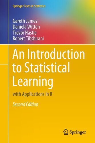 خرید و دانلود نسخه کامل کتاب An Introduction to Statistical Learning: with Applications in R 2nd edition فایل مجازی و دا