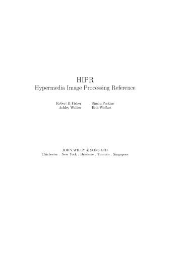 خرید و دانلود نسخه کامل کتاب Hypermedia Image Processing Reference فایل مجازی و دانلودی