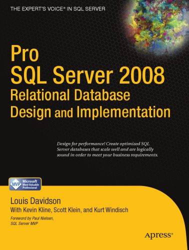 خرید و دانلود نسخه کامل کتاب Pro SQL Server 2008 Relational Database Design and Implementation فایل مجازی و دانلودی