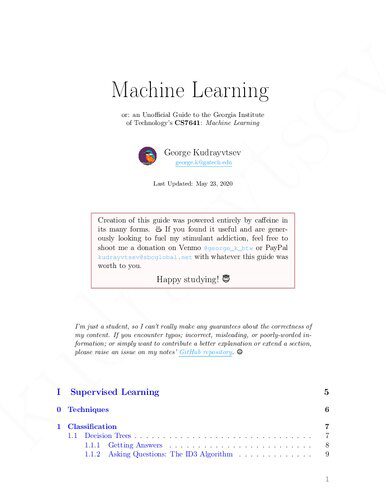 خرید و دانلود نسخه کامل کتاب Machine Learning  or  An Unofficial Guide to Georgia Institute of Technology s CS7641: Mach