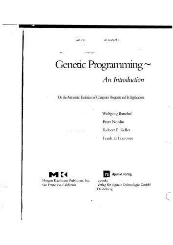 خرید و دانلود نسخه کامل کتاب Genetic Programming: An Introduction (The Morgan Kaufmann Series in Artificial Intelligence