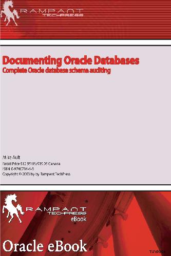 خرید و دانلود نسخه کامل کتاب Documenting Oracle Databases Complete Oracle Database Schema Auditing فایل مجازی و دانلودی