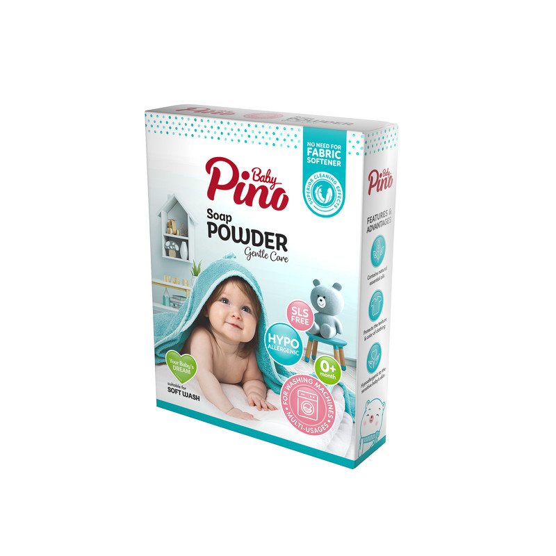 پودر صابون نوزاد پینو بیبی مخصوص ماشین لباسشویی – وزن 400گرم