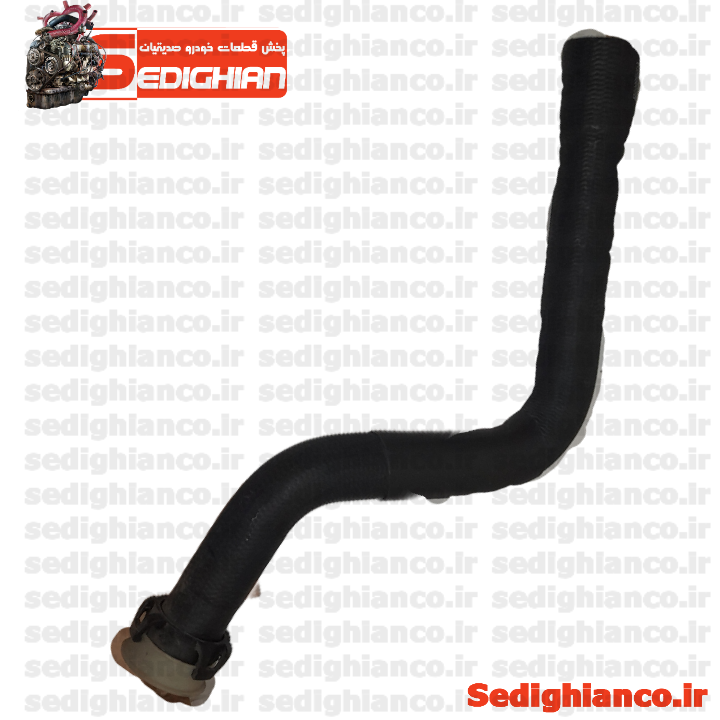 شیلنگ (جنت) بالا رادیاتور کلمپدار پژو 405(8037)/ دینا پارت
