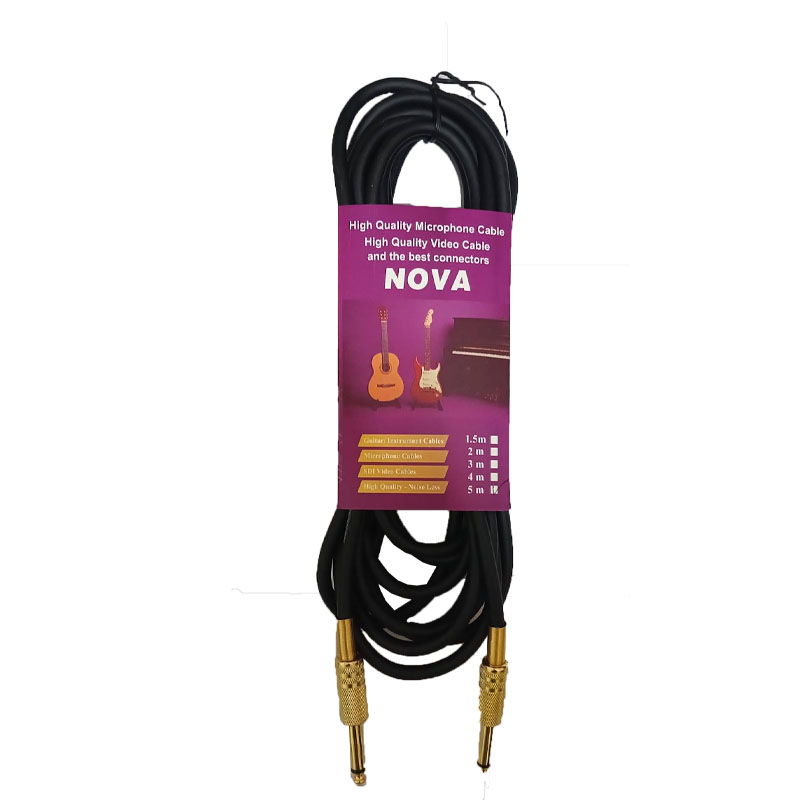 کابل رابط گیتار NOVA مدل فنری 5 متری