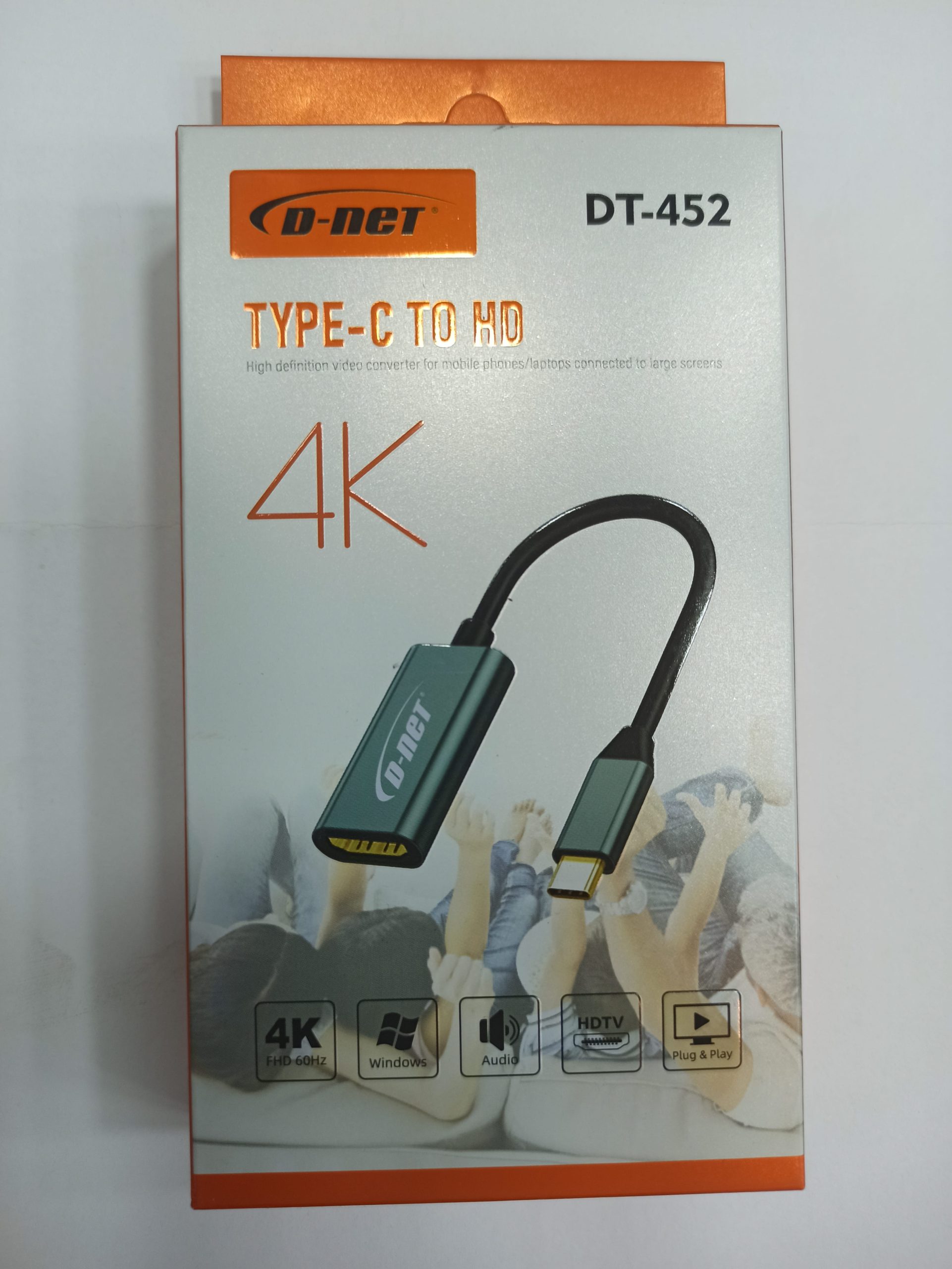 مبدل USB-C به HDMI دی نت4K مدل DT-452