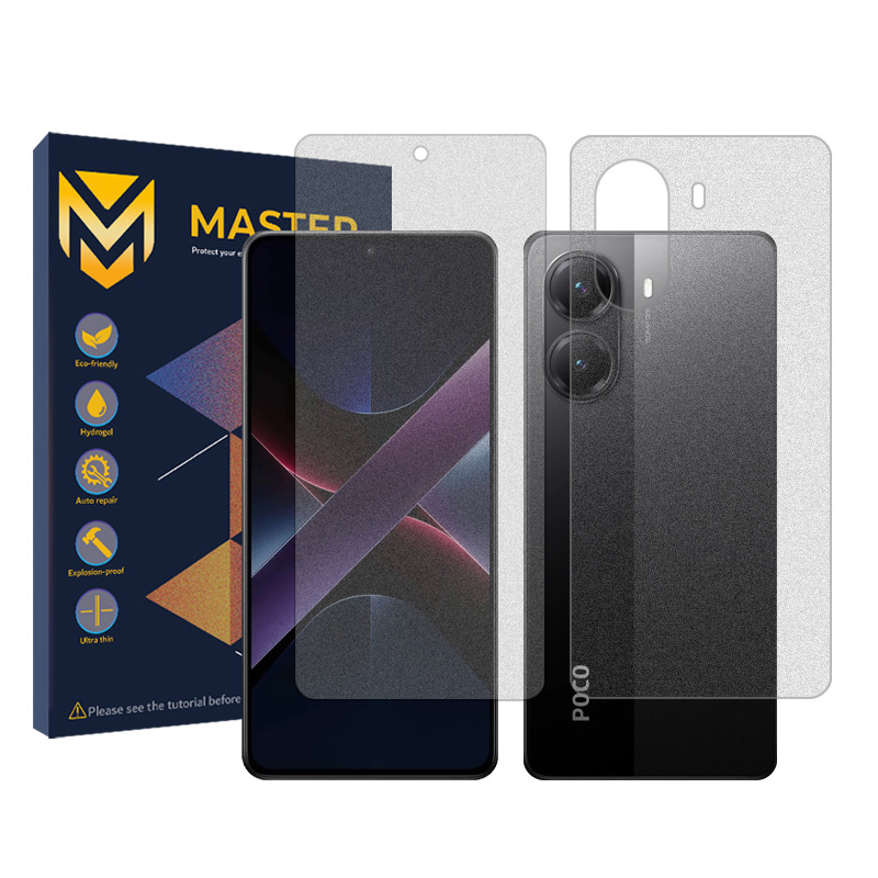 محافظ صفحه نمایش مات مستر مدل Resistant مناسب برای گوشی موبایل شیائومی Poco X7 Pro به همراه محافظ پشت گوشی – با بهت…