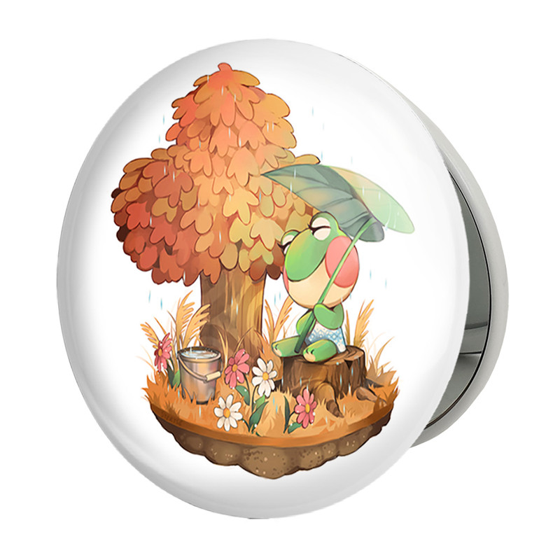 آینه جیبی خندالو طرح بازی انیمال کراسینگ Animal Crossing مدل تاشو کد 32638 – با بهترین کیفیت