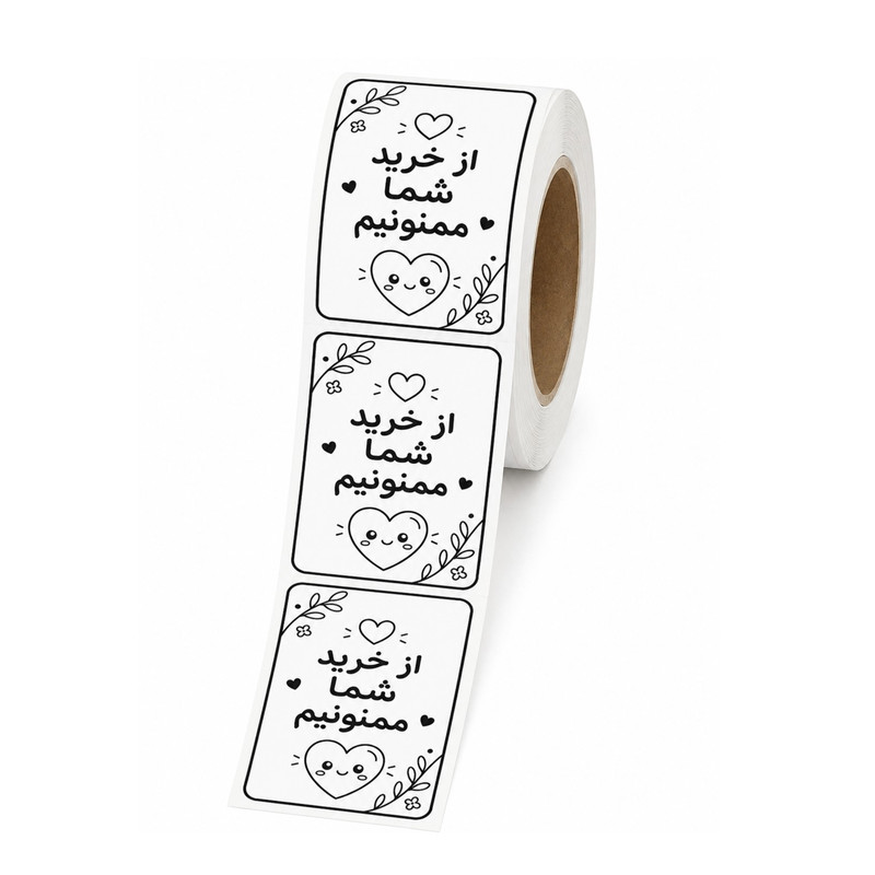 برچسب مدل از خرید شما ممنونیم بسته 80 عددی