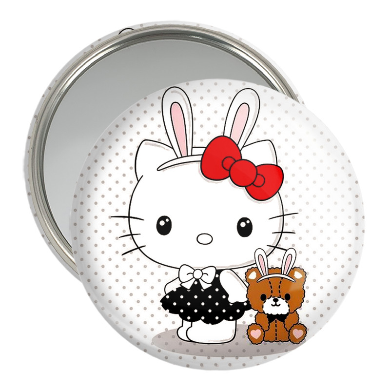 آینه جیبی خندالو مدل هلو کیتی Hello Kitty کد 2485 ارسال فوری