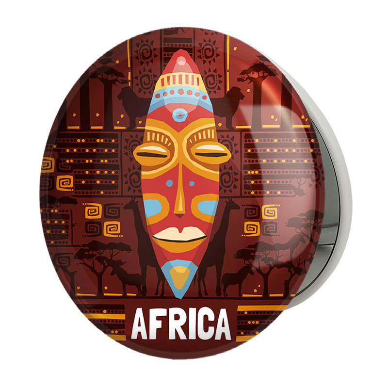 آینه جیبی خندالو طرح آفریقا Africa مدل تاشو کد 29833 ارسال فوری