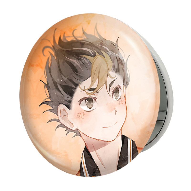 آینه جیبی خندالو طرح نیشینویا یو انیمه هایکیو Haikyu مدل تاشو کد 17785 – با بهترین کیفیت