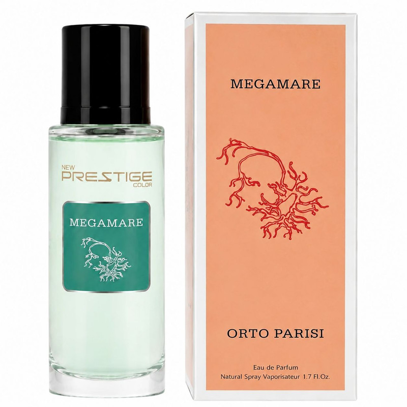 ارسال فوری عطر جیبی نیو پرستیژ کالر مدل Megamare با رایحه خنک حجم 35 میلیلیتر کیفیت درجه یک