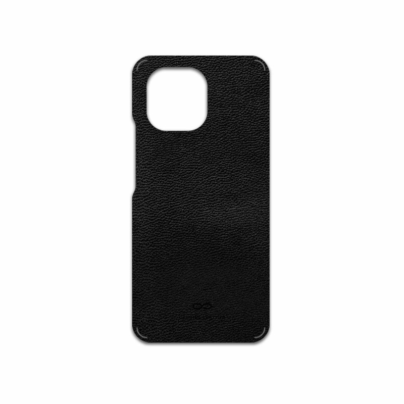 برچسب پوششی ماهوت مدل Black-Leather مناسب برای گوشی موبایل شیائومی Mi 11 5G – با بهترین کیفیت
