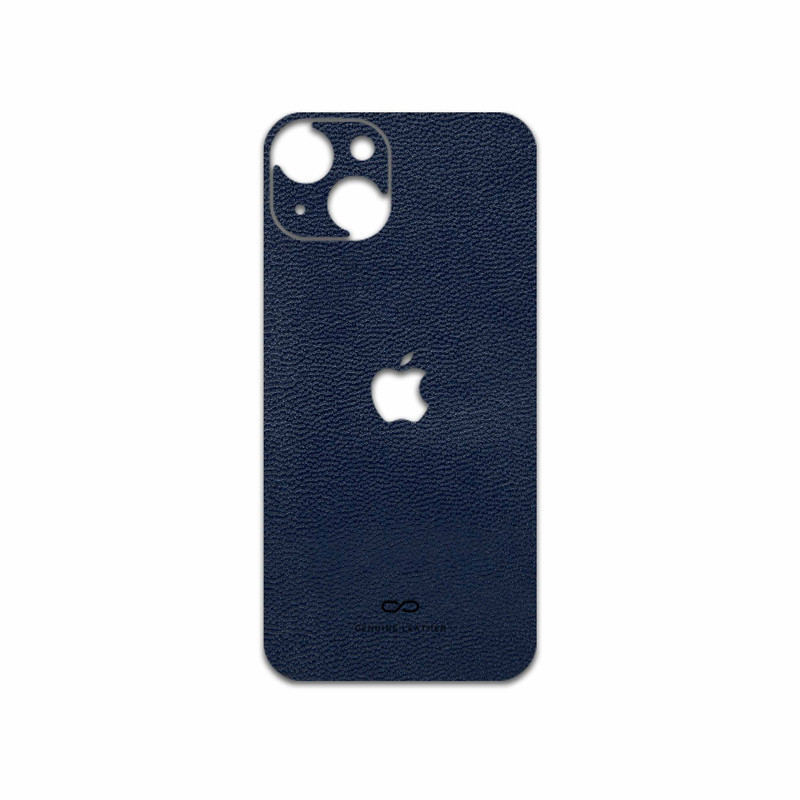 برچسب پوششی ماهوت مدل Deep-Blue-Leather مناسب برای گوشی موبایل اپل iPhone 13 – با بهترین کیفیت