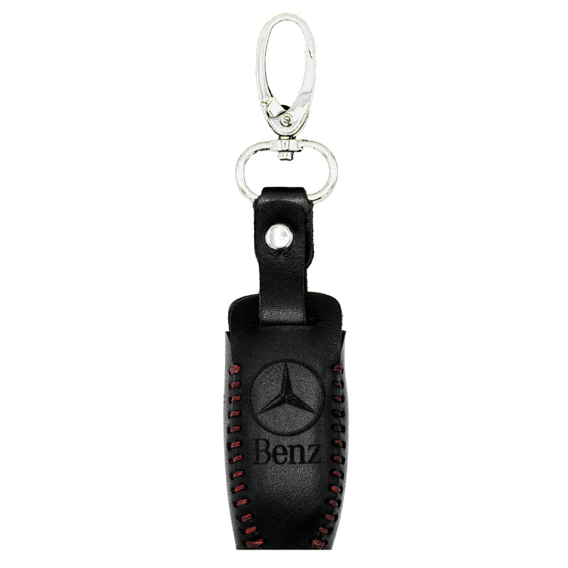 چرم جاسوئیچی خودرو چرم طبیعی کد ct-491 مناسب برای BENZ عرضه کالا سعدی