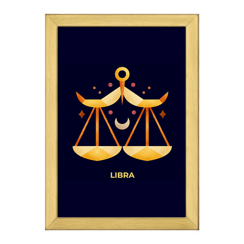 ارسال دیجی کالا تابلو خندالو طرح ماه تولد مهر کد F1557 ارسال دیجی کالا